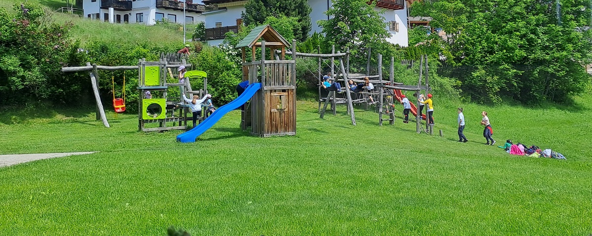 Parco giochi dell'Apparthotel Maier Renon per famiglie